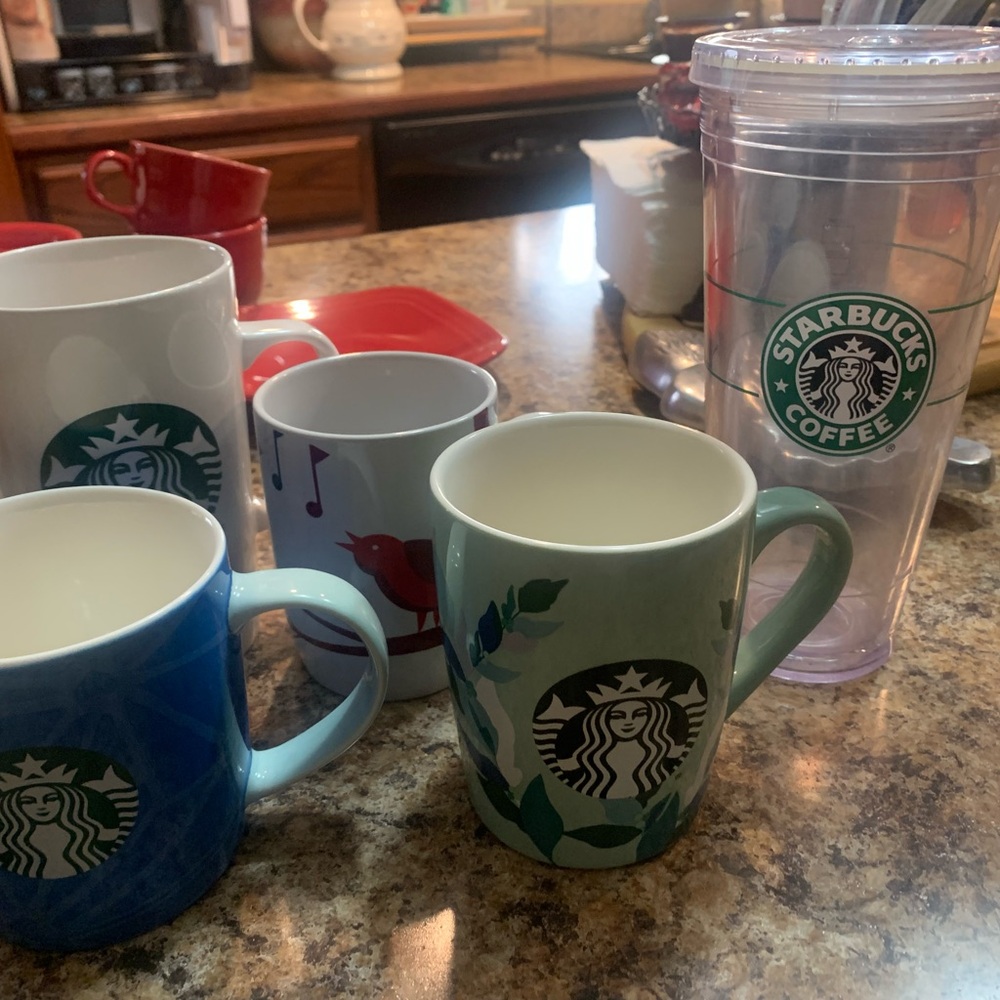 STARBUCKS COFFEE MUGS lot of 5